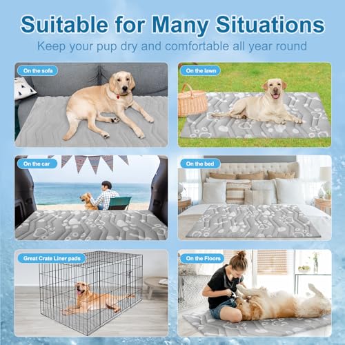 Cooling Mat for XLarge Dogs (Grey / 59.0"L x 40.0"W x 1.0"Th(XL))
