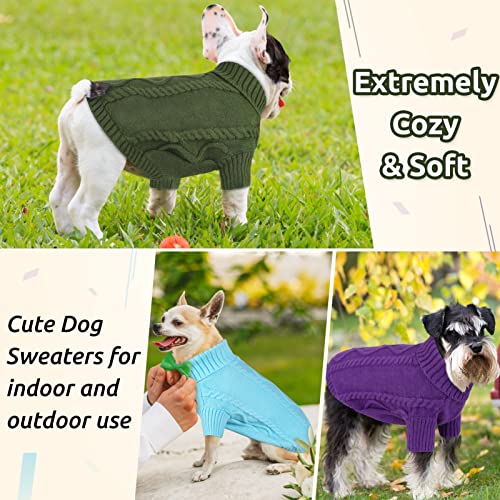 Small Dog Pullover Sweater for Medium Dogs Boy (Medium / Sky Blue)