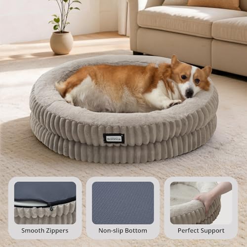 Donut Dog Bed (30.0"L x 30.0"W x 7.0"Th / Wind Chime)