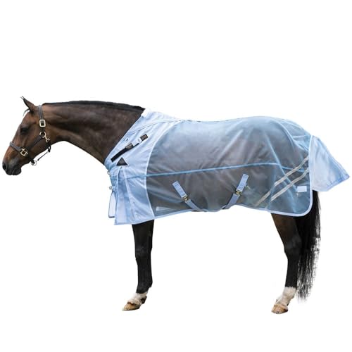 Mosquito Mesh II Adjusta (Horse Size 74 / VTEK Open Front Surcingle / Blue)