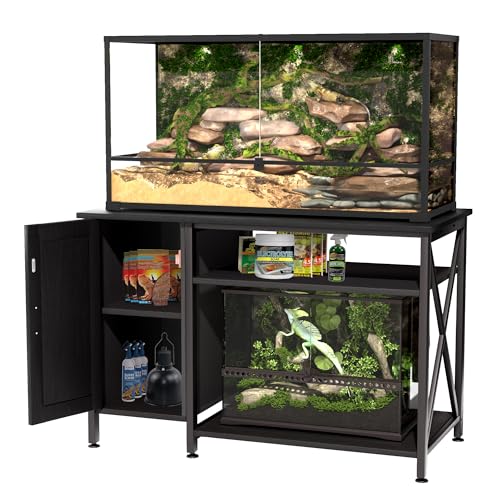 120 Gallon Reptile Tank Stand (48x24"-40-120 Gallon / Black)