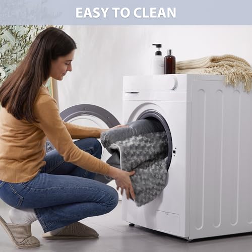 Orthopedic Washable XLarge Dog Bed for Senior Dog Cozy Sleep (45"l x 35"w x 7"th / Grey)