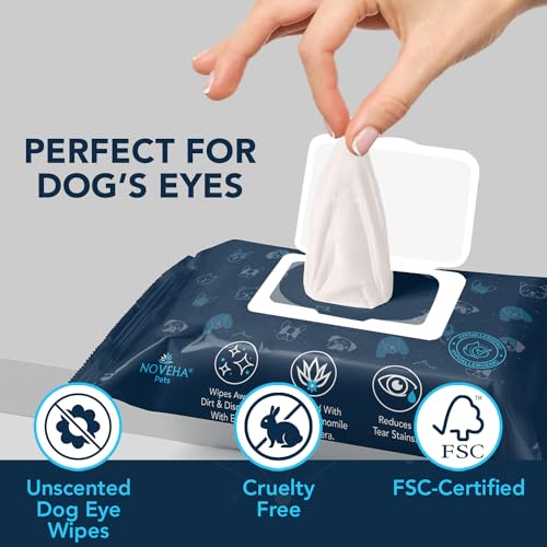 100PCs Dog Eye Wipes (1 Count (Pack of 100))