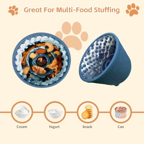 Dog Lick Bowl (S-M / Dark Blue)
