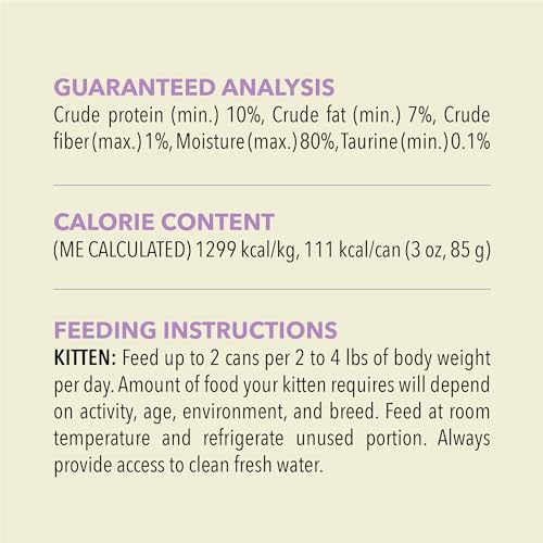 Pate Kitten Wet Cat Food Chicken Tuna Recipe 3oz Cans (3 Ounce (Pack of 24))