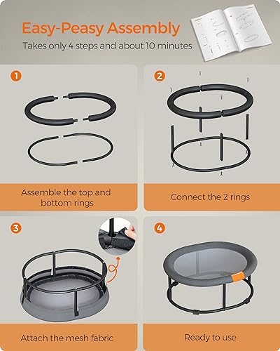 Elevated Cat Bed (20.5"L x 16.5"W x 7.9"H / 1 Tier)