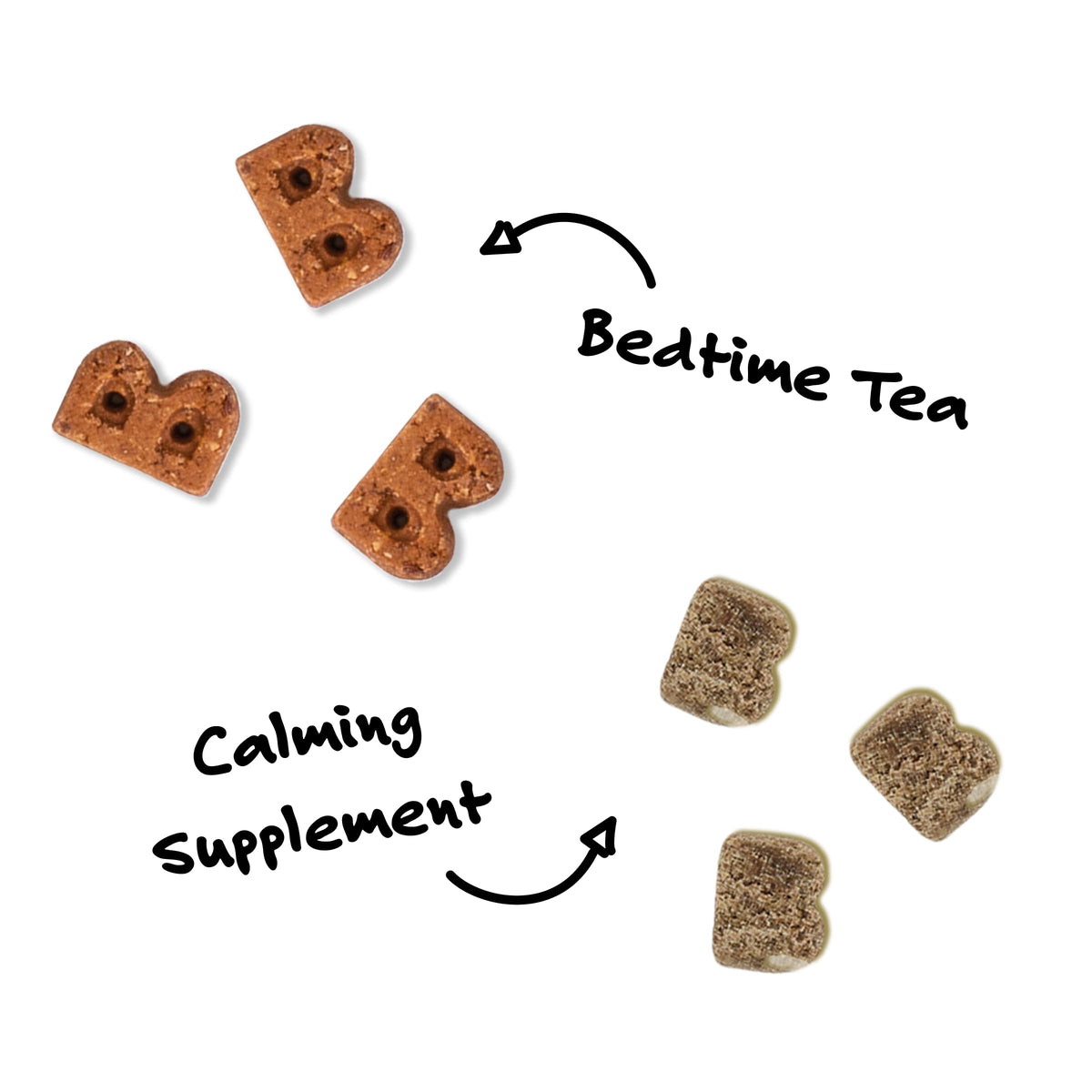 Bedtime Tea Biscuit Dog Treat + Calming Supplement Bundle