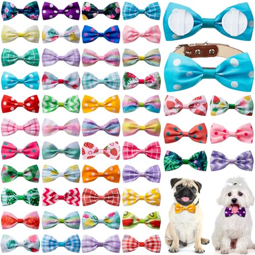 50 Pcs Fruit Print Dog Bow Ties