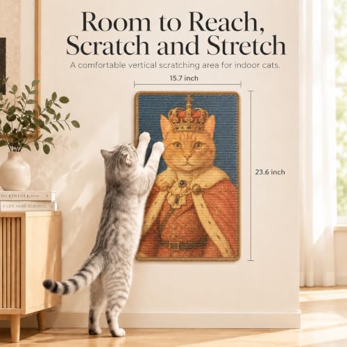 Art Sisal Cat Scratcher Mat (Elegant Cat)