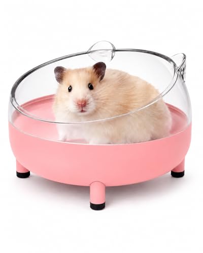 Hamster Sand Bath Container (bathtub-pink)