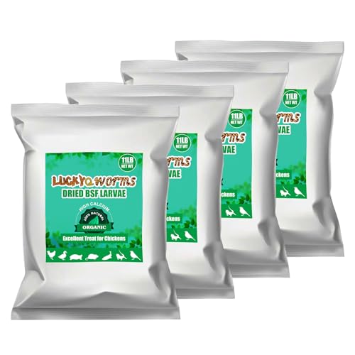 44lb Dried Black Soldier Fly Larvae for Chickens Hen High Protein Duck Food (44 Pound (Pack of 1))