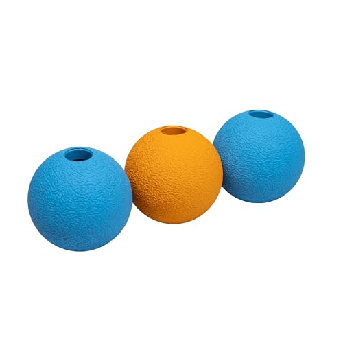 Interactive Bouncy Durable Rubber Dog Toy Balls (Fetch Balls (Pack of 3) / 2.5 inch)