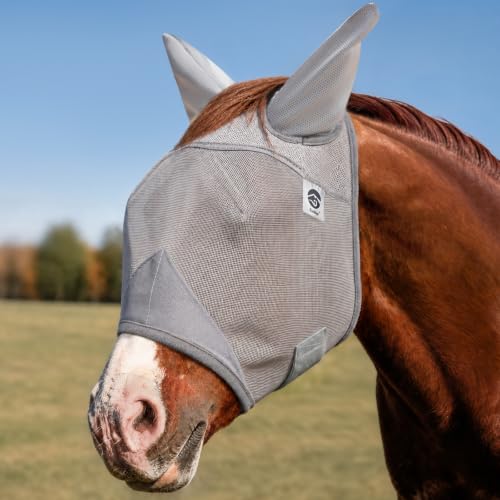 Horse Fly Mask with Ears (L)