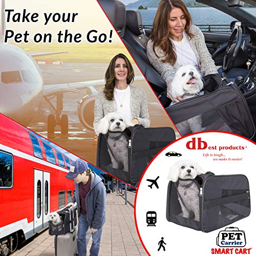 Pet Smart Cart Carrier (Carrier Only / 18.0"L x 12.0"W x 20.0"H / Black)