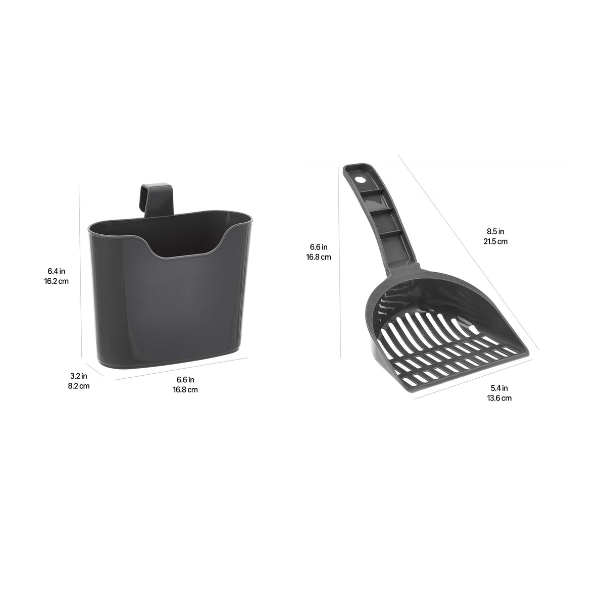 Durable Cat Litter Scoop with Holder (1 Count (Pack of 1) / Litter Scoop with Holder)