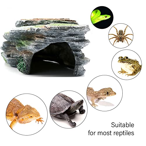 Reptile Resting Terrace Tortoise Climbing Platform Shale Scape Step Ledge (Medium-B-12*6*4)