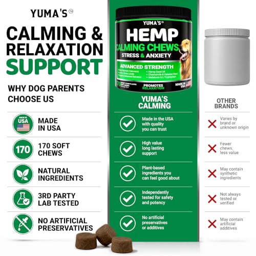 Hemp Calming Chews for Dogs (Calming Chews / 240 Chews)