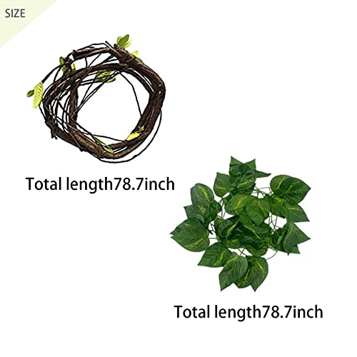 Resin Reptiles Hollow Tree Trunk Habitat Decor Reptile Log Hides Caves Bearded Dragon Hideout Cave Bark Habitats Decoration Gecko Hut for Lizard Chameleon Crested Gecko Snake Spider
