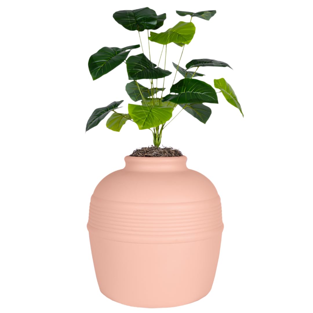 Original Hidden Litter Box Planter (Broad Leaf Philodendron / Base Kit / Blush Coral)