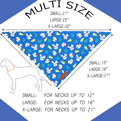 Easter Dog Bandanas 2 Pack (Easter 2 / Small)