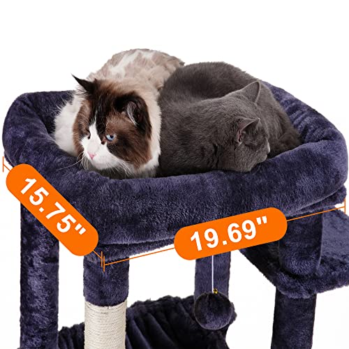 Cat Tree for Large Cats 20 lbs (Smoky Gray / 69 inch)