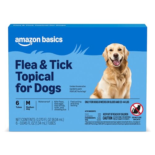 Preventative Flea and Tick Topical Treatment for Medium Dogs (6 Count)