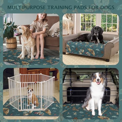 Washable Pee Pads for Dogs (Dark Green / 41x36 inch - 2pcs)