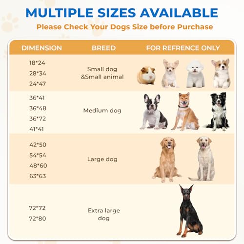 Washable Pee Pads for Dogs (Blue / 54*54 Inch (Pack of 2))