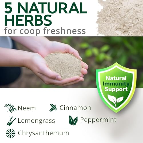 Dust Bath for Chicken Nesting Herbs Blend Coop Floor (5 Lb (Pack of 1))