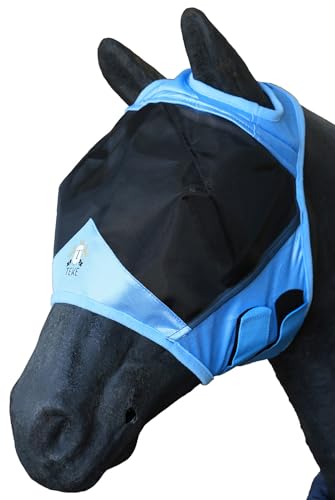 Fine Mesh Horse Fly Mask w (Cob / Blue)