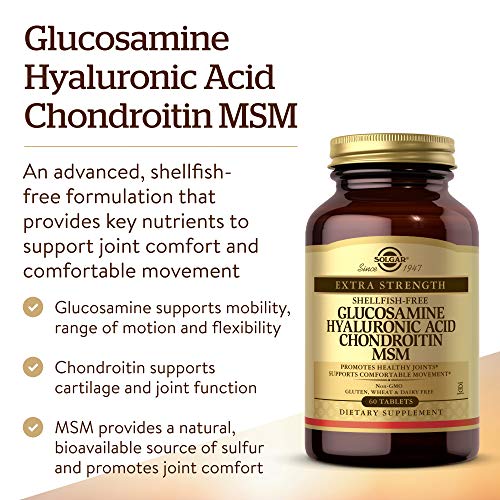 Glucosamine Hyaluronic Acid Chondroitin MSM (60 Count (Pack of 1))