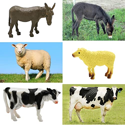 Farm Animals Figures Playset