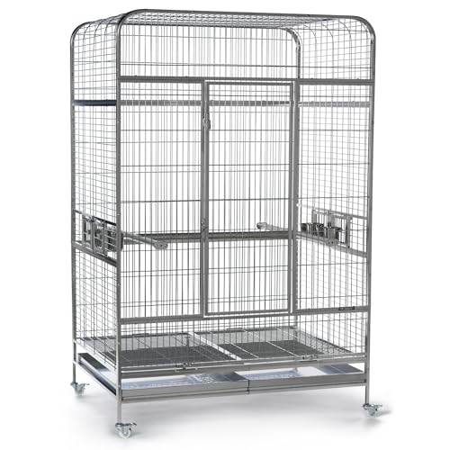 Imperial XXL Stainless Steel Bird Cage (49.0"L x 38.5"W x 74.0"H)