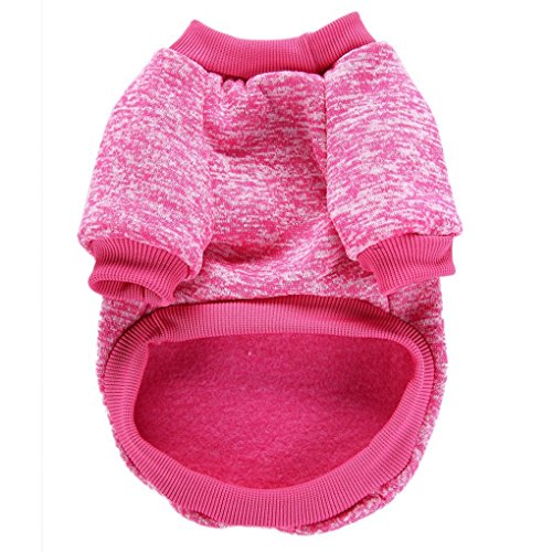 Dog Sweaters for Small Dogs (Rose red / XX-Small)
