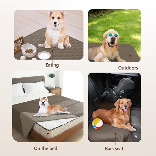 Waterproof Blanket (30x70 Inch (Pack of 1) / Dark Walnut/Light Walnut)