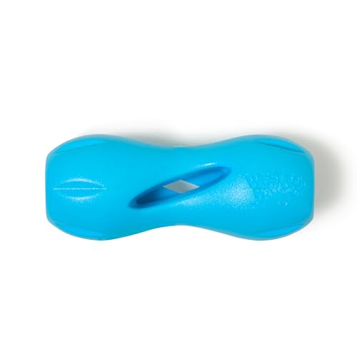 Qwizl Durable Zogoflex Dog Puzzle Toy for Mental Stimulation (Small / Aqua Blue)