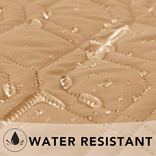 Waterproof Dog Bed Blankets Cover for Bed Couch Sofa Reversible (30x80 Inch (Pack of 1) / Sand+beige)