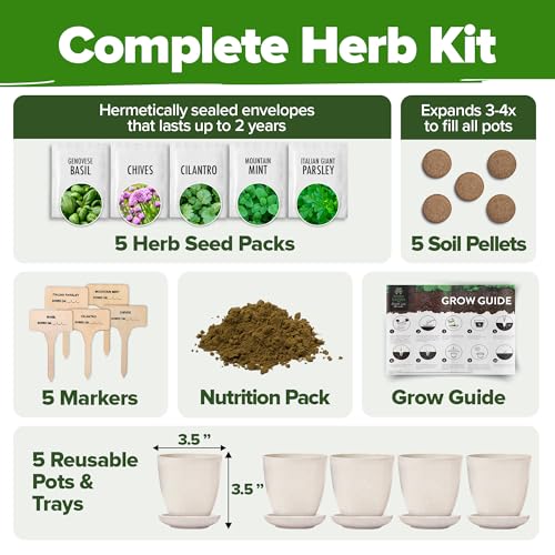 5 Herb Indoor Garden Starter Kit