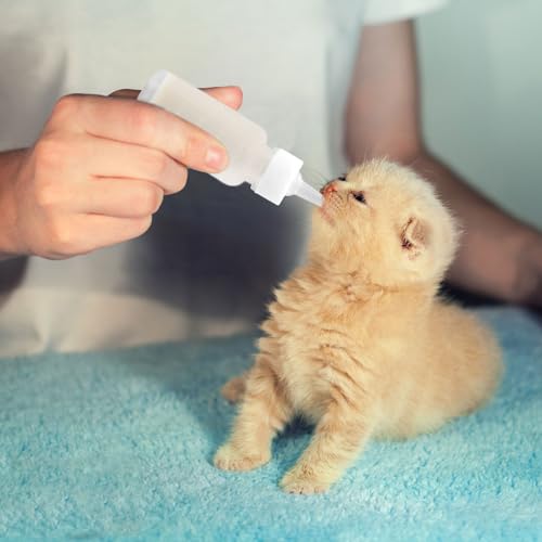 Pet Feeding Bottle Set (1 Bottle+3 Nipples+2 Syringes + 1 cup+ 1 spoon)