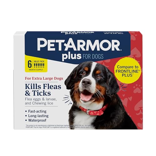 Plus Flea & Tick Topical Dogs 89 (89-132 lbs / 6 Count)