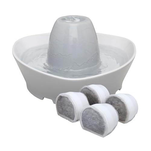 Creekside Ceramic Pet Fountain (Fountain + 4 Carbon Filters)