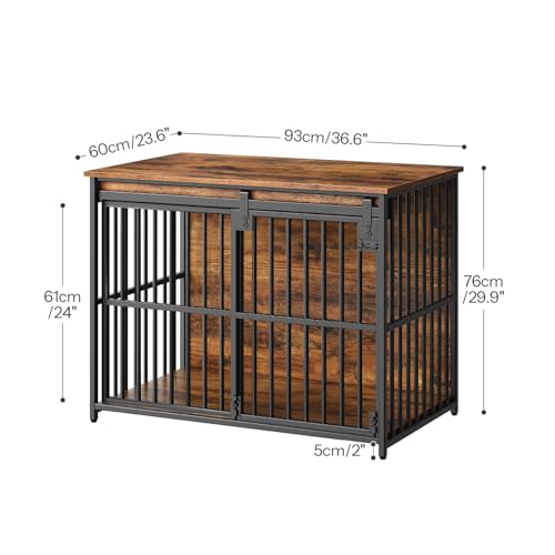 Dog Crate Furniture (Rustic Brown)