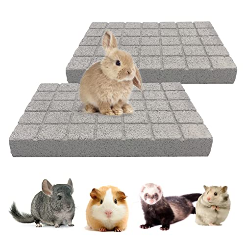 Rabbit Grinding Claw Pads Bunny Scratch Foot Pad 2Pack Natural (White 2x Large)