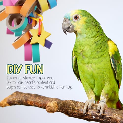 120 Pcs Parrot Toys Macaw Toys Bulk for Medium Large Birds