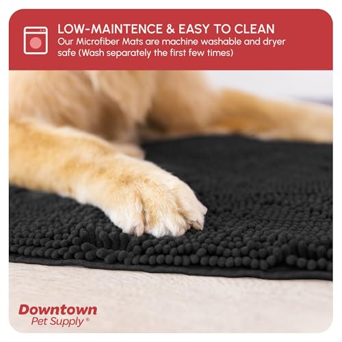 Dog Mud Mat 36" x 26" Black (36" x 26" / Black)