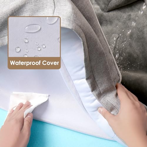 Orthopedic Dog Beds Large Sized Dog (Grey / 35.0"l X 22.0"w X 6.5"th)