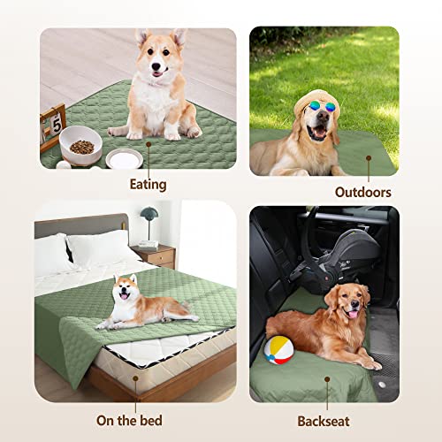 Waterproof Armchair Covers for Pets (30x30 Inch (Pack of 1) / Dark Green/Light Green)