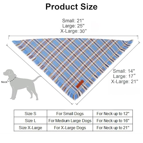 Dog Bandana Boy (Large / Blue)