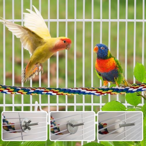 24 Inch Bird Perch Rope (polychrome / Medium)