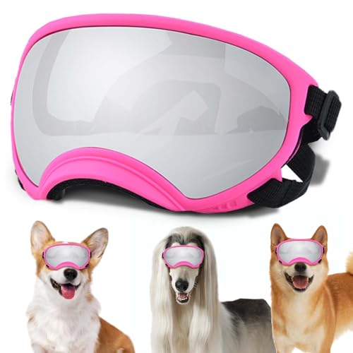 Medium Dog Sunglasses with Adjustable Strap UV Protection